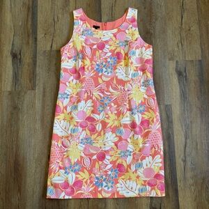 Talbots Pink and Yellow Floral Dress